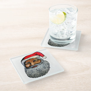 AFRIKANAMERIKANISCHE KRIS KRINGLE GLASUNTERSETZER