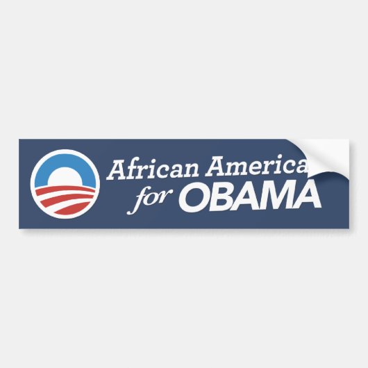 Afrikaner Amerika für Obama-Autoaufkleber Autoaufkleber (Vorne)