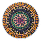 Afrikaner Boho Sammlung - Schönheit Keramikknauf (Vorderseite)