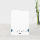 Afrikaner gekrönter Kran - lila Karte (Rückseite)