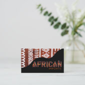 Afrikaner importiert II - Afrocentric Visitenkarte (Stehend Vorderseite)