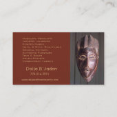 Afrikaner importiert II - Afrocentric Visitenkarte (Rückseite)