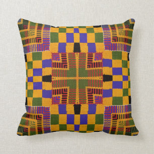 Afrikaner Kente Druck #10 Kissen
