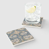 Afrikaner Marigold Entwurf, 1876 Steinuntersetzer (Seitenansicht)