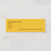 Afrikaner maskiert dünne Visitenkarten Mini Visitenkarte (Rückseite)