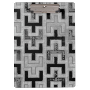 Afrikaner Mudcloth Gewebe mit geometrischen Klemmbrett