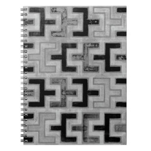 Afrikaner Mudcloth Gewebe mit geometrischen Notizblock