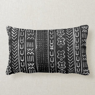 Afrikaner Mudcloth Lumbar-Kissen Lendenkissen