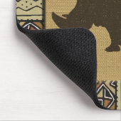 Afrikaner Mudcloth und Nashorn Mousepad (Ecke)