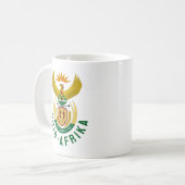 Afrikaner Südafrikanische Wappen Kaffeetasse (Vorderseite Links)