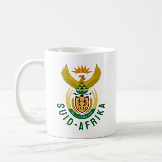 Afrikaner Südafrikanische Wappen Kaffeetasse (Links)