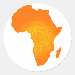 Afrikaner Sun Runder Aufkleber
