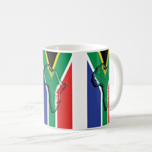 Afrikanerflagge Südafrikas RSA Kaffeetasse (VorderseiteRechts)