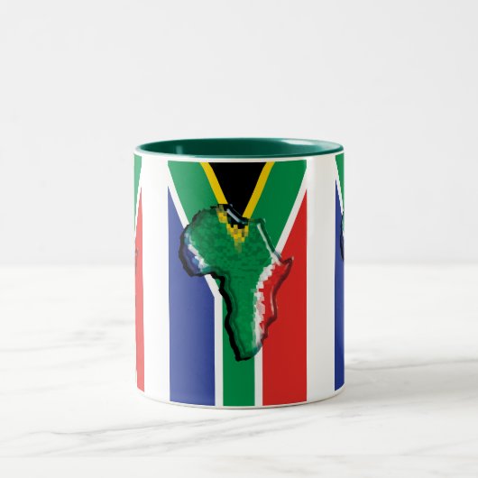 Afrikanerflagge Südafrikas RSA Zweifarbige Tasse (Mittel)