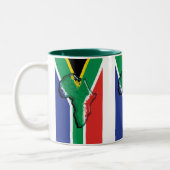 Afrikanerflagge Südafrikas RSA Zweifarbige Tasse (Links)