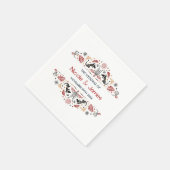 Afrikanerin | Ankara Kente Personalisiert Wedding Serviette (Ecke)