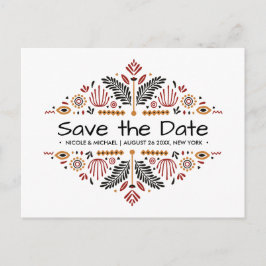 Afrikanerin | Ankara Kente Wedding Ankündigungspostkarte