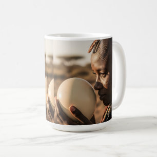 Afrikanerin mit Straußenei Kaffeetasse