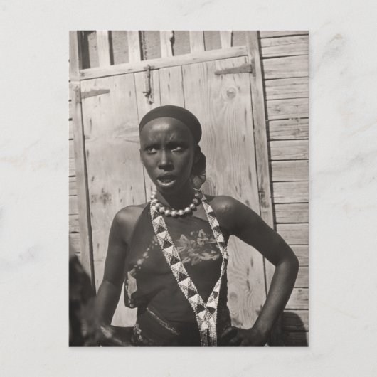 Afrikanerin Postkarte (Vorderseite)