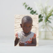 Afrikanerin Postkarte (Stehend Vorderseite)