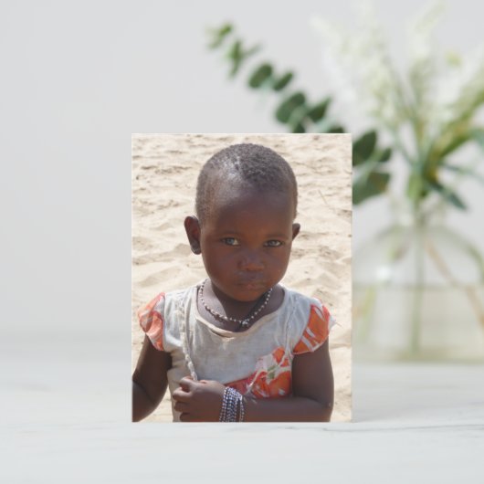 Afrikanerin Postkarte (Stehend Vorderseite)
