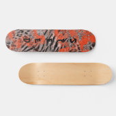 Afrikanerin, Stammesfahrerin. Skateboard (Horizontal)