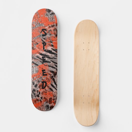 Afrikanerin, Stammesfahrerin. Skateboard (Vorderseite)