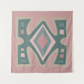 afrikanisch-abstrakt-modernes Muster Wandteppich (Vorderseite)