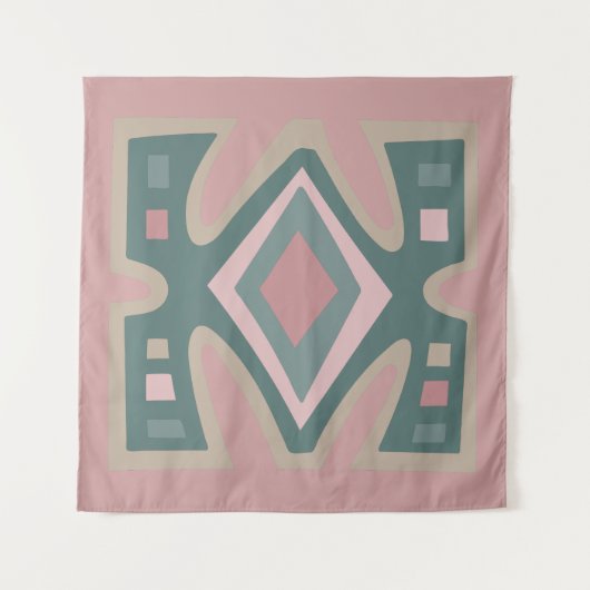 afrikanisch-abstrakt-modernes Muster Wandteppich (Vorderseite)