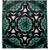 Afrikanisch-afrikanisches Muster kaleidoscope Duschvorhang (Vorderseite)