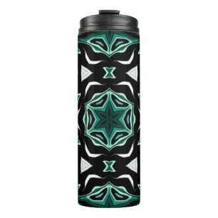 Afrikanisch-afrikanisches Muster kaleidoscope Thermosbecher