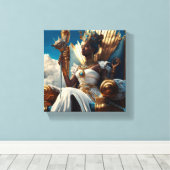 afrikanisch-ägyptische Königin Leinwanddruck (Insitu (Holzboden))