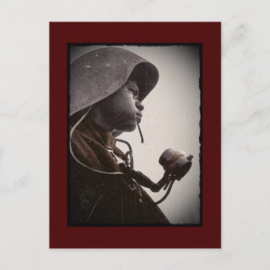 Afrikanisch-Amerikanerin Rosie Riveter Postkarte (Vorderseite)