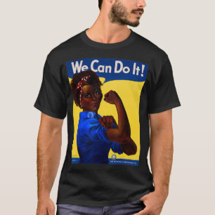 Afrikanisch-Amerikanerin Rosie The Riveter Black H T-Shirt