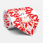 Afrikanisch-amerikanisch rot und weiß krawatte (Gerollt)