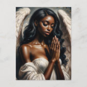 Afrikanisch-Amerikanische Angel-Frau Prachen Postkarte (Vorderseite)