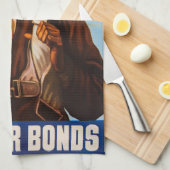 Afrikanisch-amerikanische Aviatoren kämpfen Pilote Geschirrtuch (Viertel Falte)