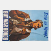 Afrikanisch-amerikanische Aviatoren kämpfen Pilote Geschirrtuch (Horizontal)