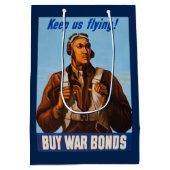 Afrikanisch-amerikanische Aviatoren kämpfen Pilote Mittlere Geschenktüte (Rückseite)