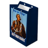 Afrikanisch-amerikanische Aviatoren kämpfen Pilote Mittlere Geschenktüte (Rückseite Schrägansicht)