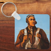 Afrikanisch-amerikanische Aviatoren kämpfen Pilote Schlüsselanhänger (Vorderseite)