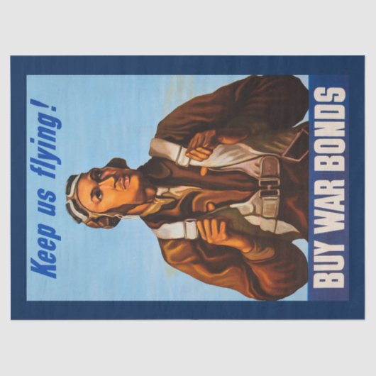 Afrikanisch-amerikanische Aviatoren kämpfen Pilote Seidenpapier (Vorderseite)