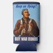 Afrikanisch-amerikanische Aviatoren kämpfen Pilote Selters Dosenkühler (Rückseite)