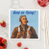 Afrikanisch-amerikanische Aviatoren kämpfen Pilote Serviette (Beispiel)