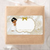 Afrikanisch-amerikanische Baby-Girl-Taufe Gold Whi (Insitu)