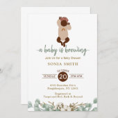 Afrikanisch-amerikanische Babydusche Einladung (Vorne/Hinten)