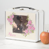 Afrikanisch-amerikanische Ballerina, Liebe Metall Brotdose (Beispiel)