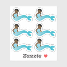 Afrikanisch-Amerikanische Blaue Meerjungfrau