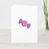 Afrikanisch-amerikanische Candy Land Girl Birthday Einladung (Rückseite)