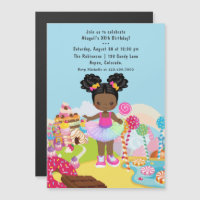 Afrikanisch-amerikanische Candy Land Girl Birthday